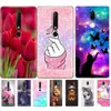 Pour Nokia 6 6.1 7 Plus 8 9 étui peint silicone souple TPU couverture de téléphone Nokia 2018 X5 X6 Protection complète Coque pare-chocs