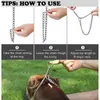 Dog Collars Heavy P Chain Choke Collar Weather Proof Metal Slip Training Choker For Small Medium Large Dogs Pet Supplies