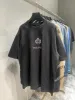 23SS Frühling und Sommer neues hochwertiges Baumwolldruck-Kurzarm-T-Shirt mit Rundhalsausschnitt Übergroßes Athleisure x55gdc