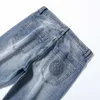 Jeans pour hommes Designer Jeans d'été pour hommes Printemps Casual Pantalon en coton taille moyenne légèrement élastique Vêtements haut de gamme pour jeunes