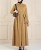 Ethnische Kleidung Muslimisches Kleid Frauen Solide Abayat Große Schaukel Lange Kleider Robe Femme Musulmane Hijab Abaya Ramadan Islamische S-4XL