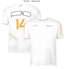 F1 McLarens T-shirts racepak korte mouw T-shirt racefanserie teamversie ronde hals sneldrogend top ademend sportshirt