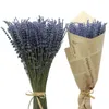 Dried Flowers Natural Lavender Bouquet Immortal Fresh Flower Bunches Decoration DIY Home Office Banquet Wedding 230715