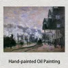 Landschap canvas kunst Saint-lazare station de westelijke regio goederen loodsen Claude Monet schilderij impressionistische Home decor