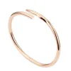 Designer-Armband, 18 Karat Gold, Armreif, Charm-Nagel-Armbänder, Kette aus vergoldetem Edelstahl für Frauen, Hochzeit, Muttertag, Geschenk, Designer-Schmuck