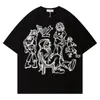 T-shirts pour hommes T-shirt Hip Hop Hommes 100 coton surdimensionné à manches courtes 2023 Fashion High Quality Women Streetwear Y2k Tops Homme Vêtements Loose Tee 230715