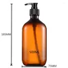 Zeepdispenser 500 ml Plastic Hervulbare Pomp Fles Lotion Shampoo Douchegel Houder Cosmetische Containers Rack