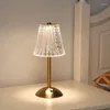 مصابيح طاولة مصباح بلوري LED بار لمسة Dimmable Diamond مكتب غرفة المعيش