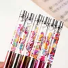 Laser Engraving Logo Rotating Metal Ballpoint Pen Notes Into Oil Wedding Gift School Supplies Teacher Student Souvenirs