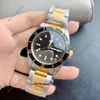 Mens Watch 고품질 시계 디자이너 시계 41mm Black Bay 자동 운동 패션 기계적 사파이어 운동 평균 Vesace Watch Luminous