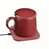 1 Set kaffemugg varmare mugguppsättning, dryckskopp varmare för skrivbord hemmakontor, kaffegåvor, elektrisk 15 watt, 12 oz, ab-klass porslin kopp elektrisk dryck varmare