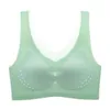 Yoga Outfit 2023 Ultra-thin Ice Silk Beauty Back Plus-size Non-marking Underwear No Underwire Gathered Bra Sports Vest