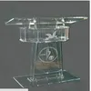 Transparent Lectern Classroom Lectern Podium Clear Acrylic Lectern Stand Modern Church Pulpit Clear Plastic Church Podium279z