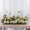 New Wedding Road Cited Flower Row Silk Flower Decoration Arch Wall Stage Pre-function Area Background234A