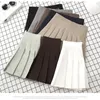 Skirts Brown Skirt Ladies Summer Clothe s High Waist Harajuku Korean Style Black Mini Pleated For School Girl Uniform 230715