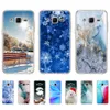 Dla Samsung Galaxy J2 SM-J200F J200H Case 4,7-calowy krzemowa okładka TPU dla Samsung 2015 Marble Snow Flake Zimowe Boże Narodzenie