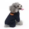 Hundkläder pyjamas husdjurskläder mjuka ren bomull jumpsuits för små medelhud chihuahua pomeranian klädtillbehör
