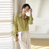 Women's Blouses Korean OL Commuter Chiffon Shirt Women Long Sleeve Top Professional Shirts