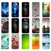 Dla Samsung Galaxy A3 A5 A7 2017 Case Soft TPU Cover A720 Telefon dla fundamentalnej ochrony kodu