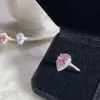 Hanger Kettingen Luxe Gemaakt Moissanite Ringen voor Vrouwen Engagement Peer Cut Diamond Ring Vinger Sieraden Groothandel