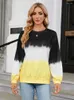 Vrouwen Truien 2023 Herfst Tie Dye Truien Vrouwen Mode O Hals Lange Mouwen Streetwear Losse Tops Vrouwelijke Plus Size casual Sweatshirts