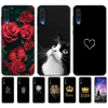 Pour Samsung Galaxy A50 étui silicone couverture arrière téléphone A505 A505F SM-A505F souple 6.4 pouces noir Tpu étui