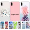 Dla iPhone X XS XR Case Silicon Soft TPU Tylna okładka telefon