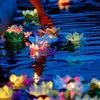 Vackra valentinljus Lykta bröllopshändelse Önskar vattentljus konstgjord lotus blomma flytande lampprydnad