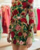 Sıradan Elbiseler 2023 Nakış Aplike Moda Kadın Parti Elbisesi Gece Kulübü Tatilleri Örgülü Görmek Uzun Kollu Seksi