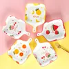 Dinnerware Sets Korean Cartoon Fruit Ceramic Baking Pan Household Microwave Oven Plate Square Cheese Baked Rice Kitchen Utensils