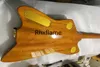 Rhxflame 6199 Billy Bo Jupiter Blue Thunderbird Guitare électrique Black Body Binding Bigs Tremolo Bridge Gold Hardware