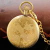 Pocket Watches Antique Luxury Tourbillon Moon Phase Steampunk Mechanical Watch Retro Gentleman Analog Signal Clock Lady Jewelry Gift