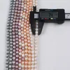 チェーン卸売7-8mmライスシェイプジュエリー作りのための淡水真珠鎖