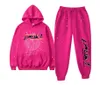 2023 New Young Thug Pink Sp5der 55555555 Kapuzenpullover Herren Damen Hochwertiger Schaumstoffdruck Spider Web Graphic 5555555555 Sweatshirts Pullers