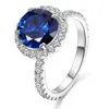 Anéis de banda Venda imperdível anel de joias fashion de zircão 925 prata esterlina joias de bronze 3 gramas anéis de noivado de ouro para mulheres
