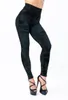 Damen-Leggings, hohe Taille, Faux-Jeans, schlank, elastisch, nahtlos, Übergröße, dünne Bleistifthosen, weibliche Taschen, Workout, Laufen