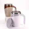 Tasse de mélange automatique en acier inoxydable | Tasse à café à agitation électrique Portable, tasse d'eau, tasse de lait, fournitures de cuisine sans batterie