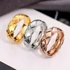 Love Rings Women Men Band Ring Designer Ring Fashion Jewelry Titanium Steel Single Grid Rings with Diamonds Casual Par Classic Gold Silver Rose Valfritt storlek5-11