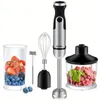 Biolomix 1000W 5-i-1 nedsänkning Handpinne Blender Mixer Vegetabilisk köttkvarn 800 ml Chopper Whisk 600 ml Smoothie Cup