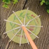 Bouteilles d'eau en gros 5mm d'épaisseur papier fluorescent parapluie jetable en plastique paille Cocktail décoration fête 120