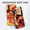 For Huawei Nova 8 Case Nova8 5G 4G Back Cover Phone Cases 6.57 Inch Black Tpu Case ChoColate Food Package