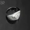 Bandringen Groothandel VVS Moissanite Diamond Hip Hop Ring Zespuntige ster Baguette Cut 925 zilveren hiphop sieraden Aangepaste kampioenschapsringen