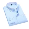 Heren T Shirts Kwaliteit Mannen Shirt Lange Mouw Twill Effen Gestreepte Jurk Business Office Casual Slim Fit Man Shirts 230715