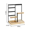 Sieradenzakjes Displayhouder Meerdere lagen Metaal Hout Kettingen Ringen Ophangrek Organizer Afneembare standaardbeugel