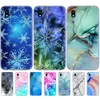 Voor Samsung Galaxy A2 Core Case 2019 Silicon Soft Phone Cover A260F 5.0'' Marble Snow Flake Winter Kerst