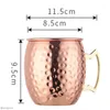 Canecas 500 ML Lixante Moscow Mule Cup Chapeamento de Cobre Caneca de Aço Inoxidável Copo de Coquetel Cerveja Stein Vinho Café Bar Ferramenta