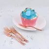 Dinnerware Sets 24 Pcs Paper Cup Disposable Fruit Fork Plastic Picks Cutlery Child Kid Forks