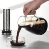 1pc Ice Drip Coffee Coffee Hold Extraction Pot, 32 унция рука на пивоваренный заваритный кастрюль, горшок для совместного использования домохозяйства, сок стеклянный горшок