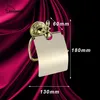 Europäische antike Toilettenpapierhalter Messing geschnitzte Toilettenpapierhalter Gold PVD Ti Blumenbad Zubehör Produkte T200425227r