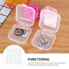 Jewelry Pouches 100 Pcs Earbud Box Plastic Trash Can Transparent Bin Garbage Backs Storage Case Mini Pp Portable Studs Organizer